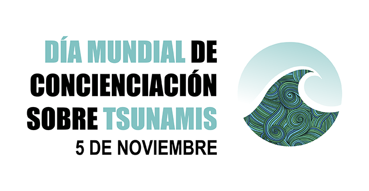 Logo del Día Mundial de Concienciación sobre los tsunami.