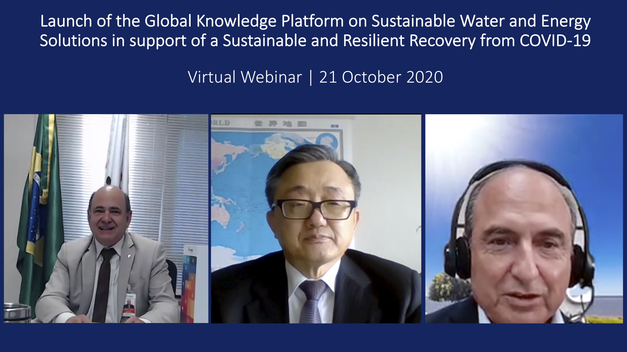 Launch of the Global Knowledge Platform on Sustainable Water and Energy Solutions
                in support of a Sustainable and Resilient Recovery from COVID-19