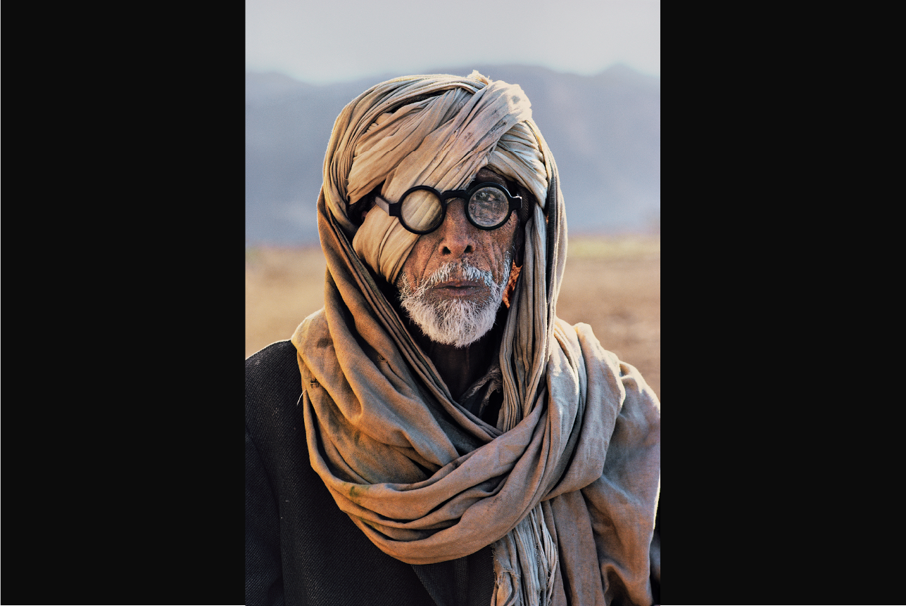 Shabuz, age 68, an Afghan refugee in Pakistan.