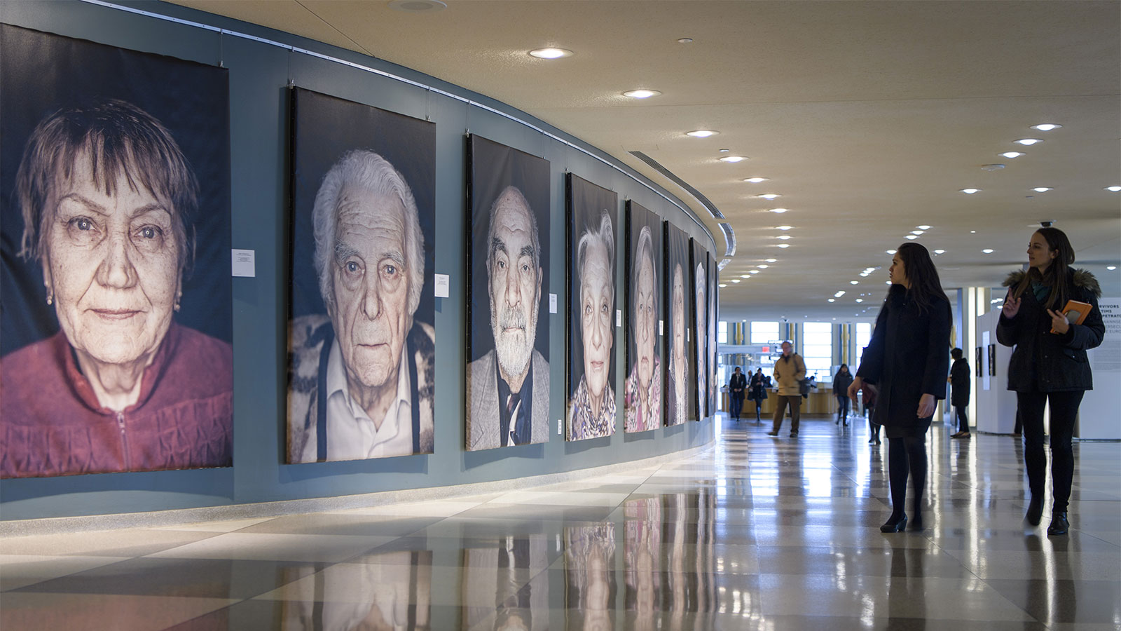 An exhibition honours the survivors of the Holocaust.