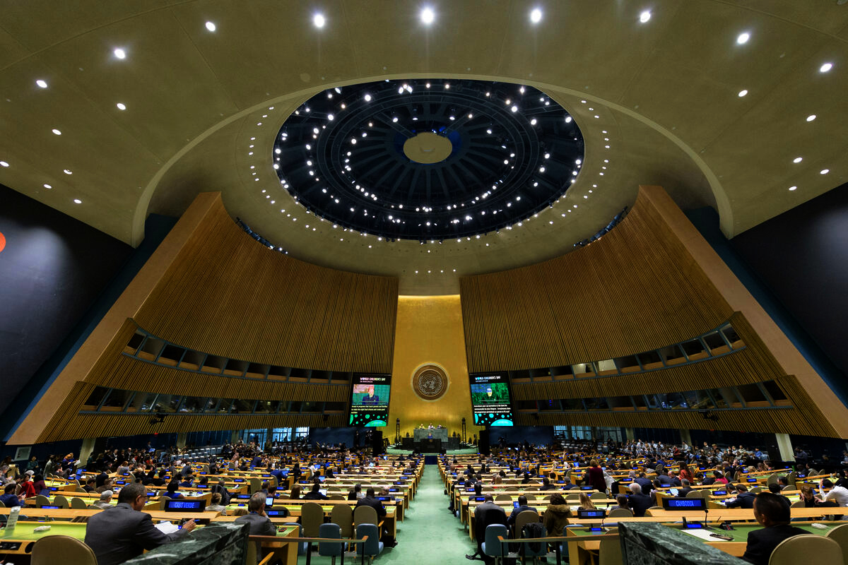 La Asamblea General en sesión