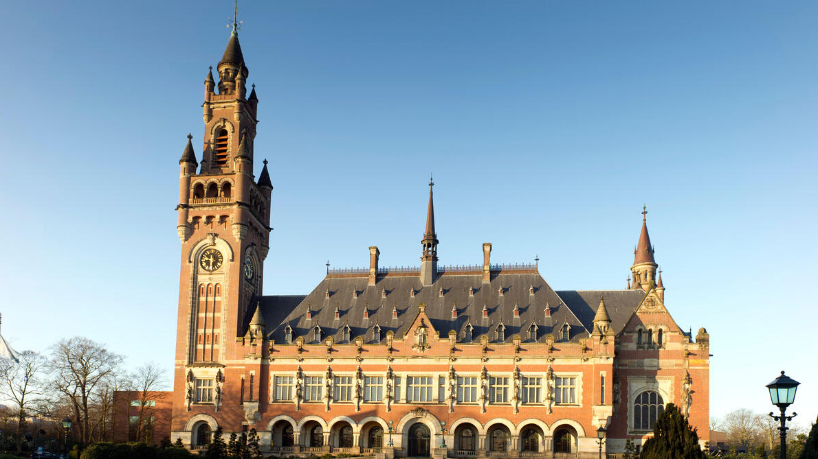 Exterior of International Court of Justice in the Hague