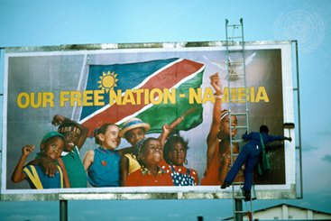 Cartel de namibia 1990