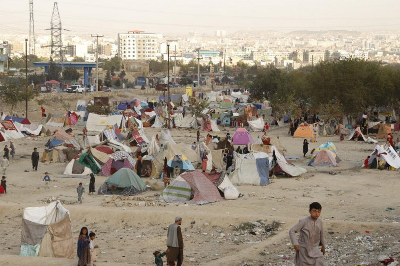 camp for displaced persons near Kabul