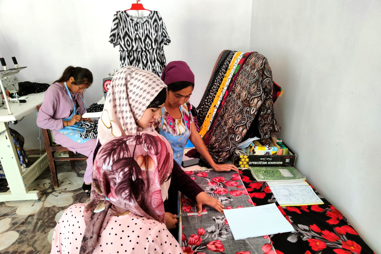 Women in a sewing workshop