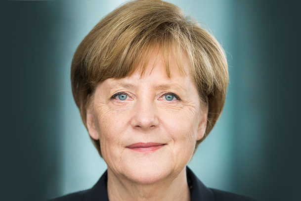 Portrait of Angela Merkel