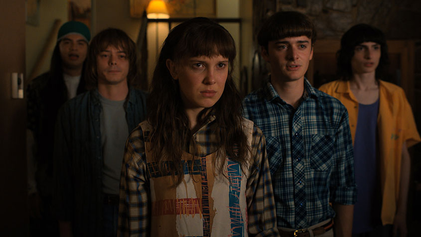 The characters from the Netflix show Stranger Things