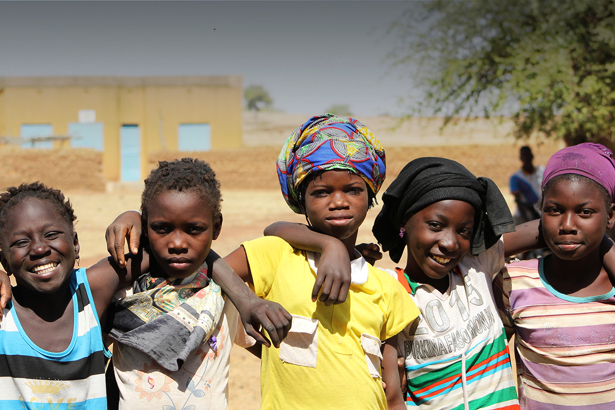 Ten-year-old girls in Burkina Faso.