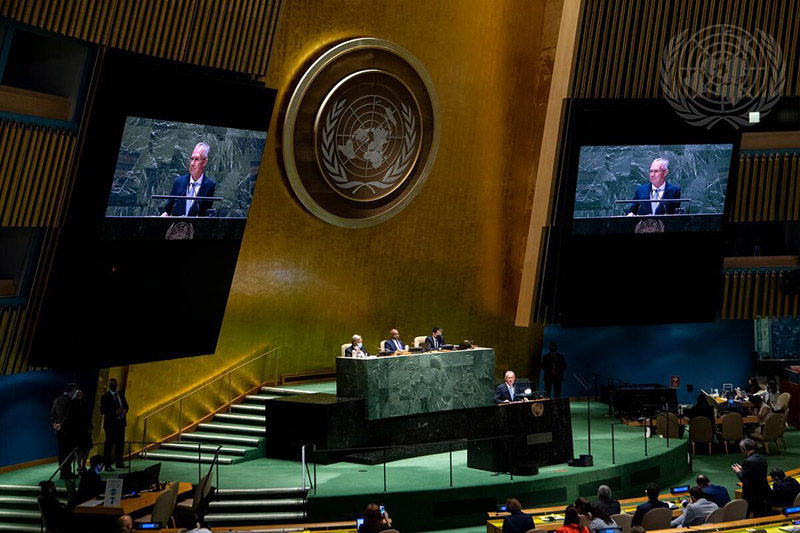 the General Assembly in session