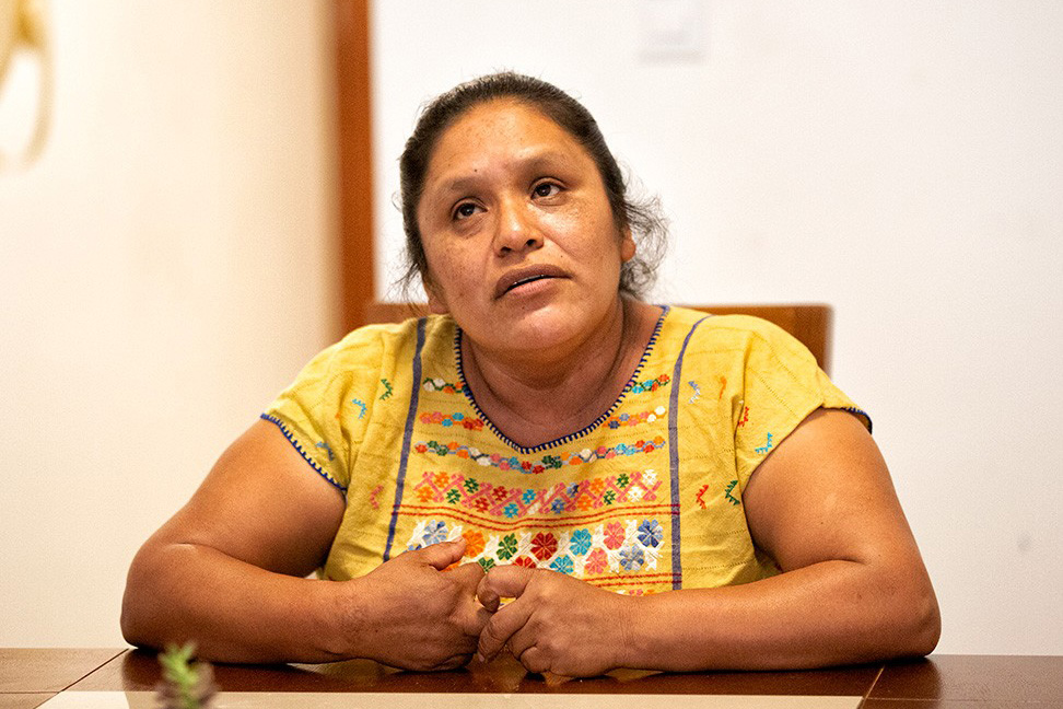 Portrait of Obtilia Manuel, Mexican human rights activist