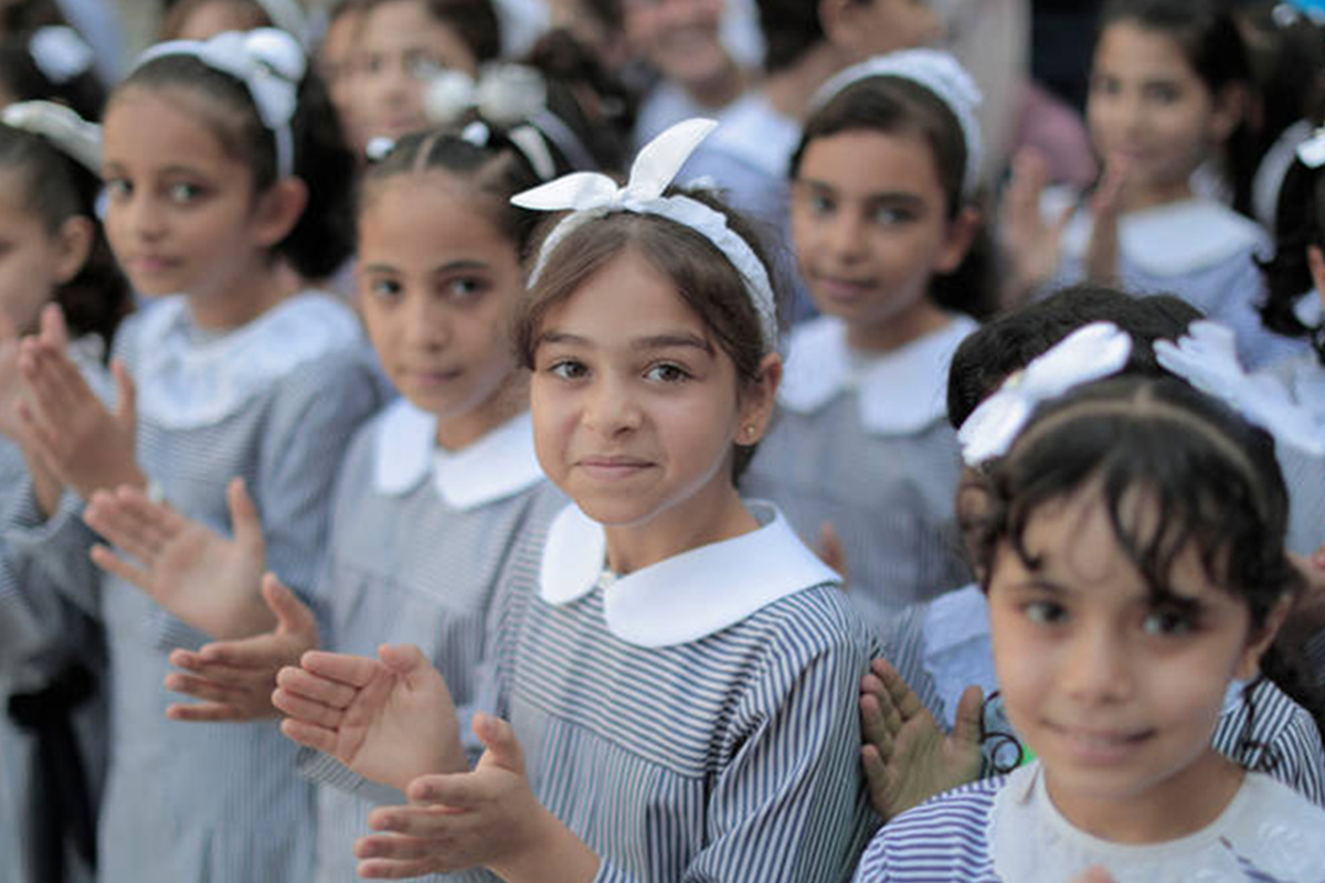 A group of girls in uniform