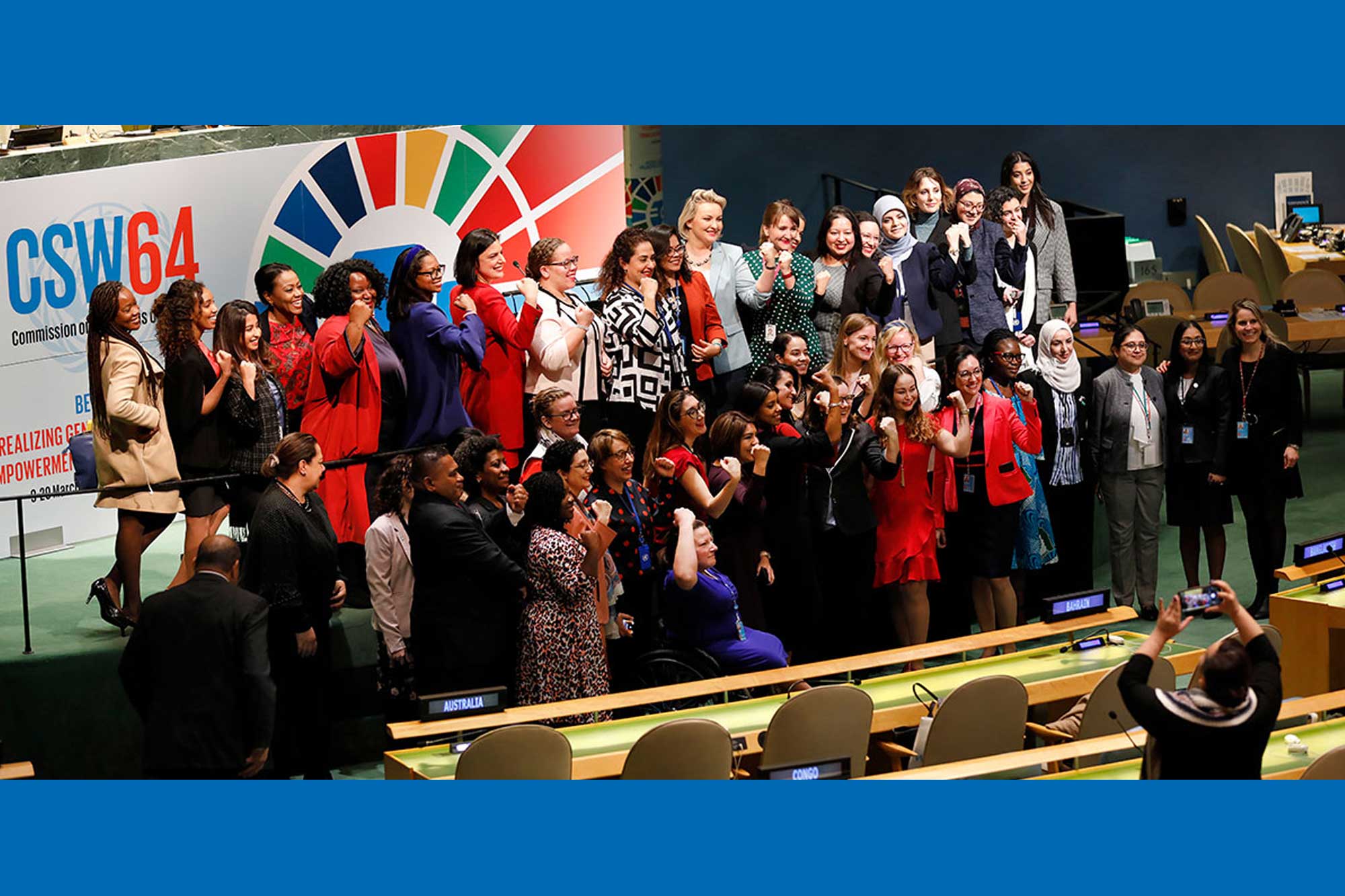 Delegates gather in the General Assembly Hall at UN Headquarters in New York.