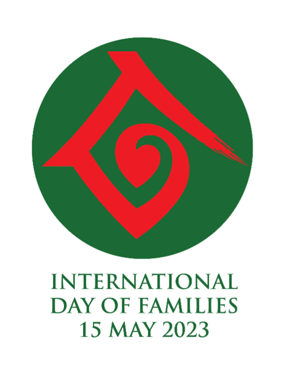Logo en inglés del Día Internacional de las familias