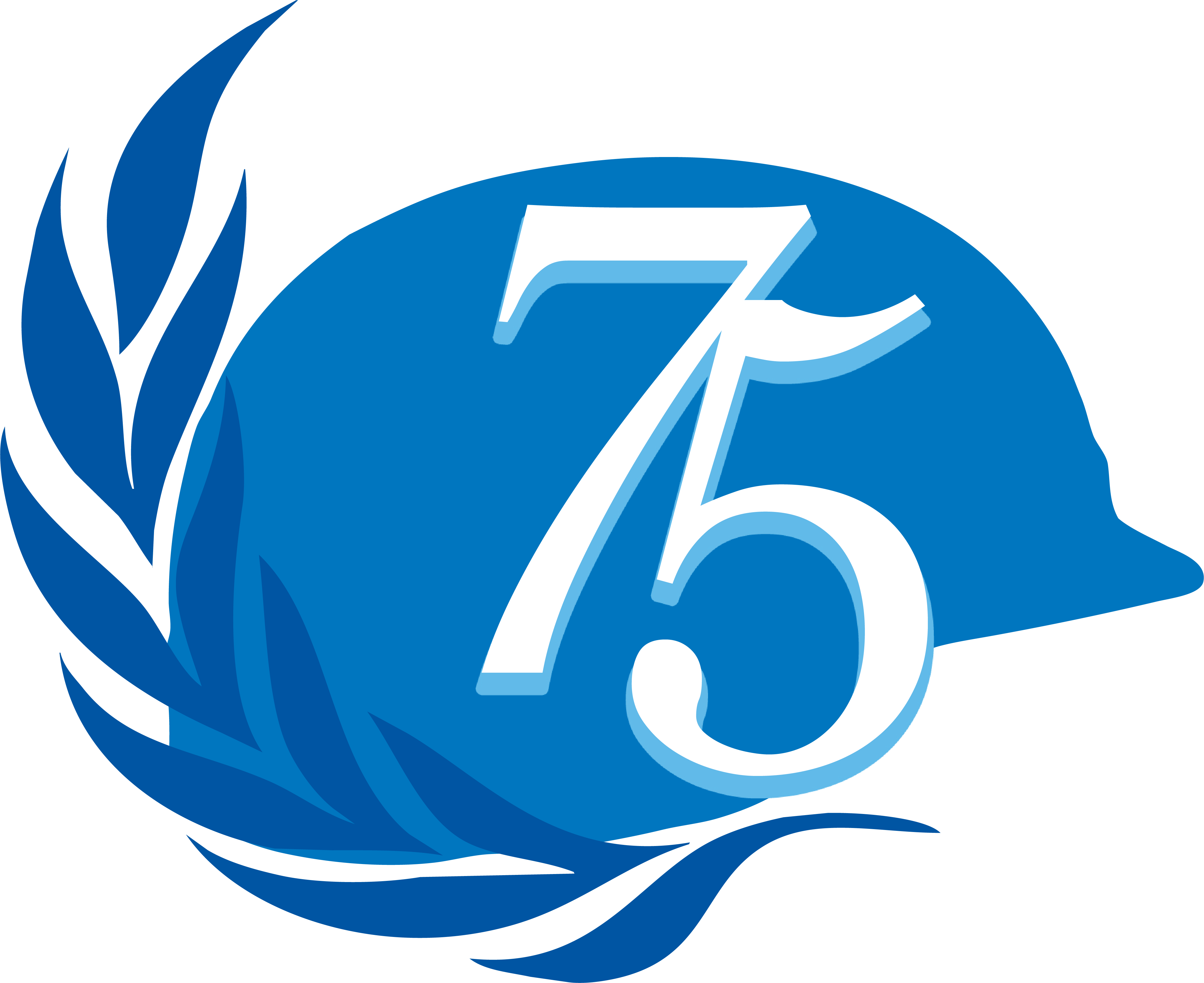 Logo de Mantenimiento de la Paz 75 años