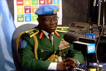 Major General Benjamin Sawyerr in the multimedia studio