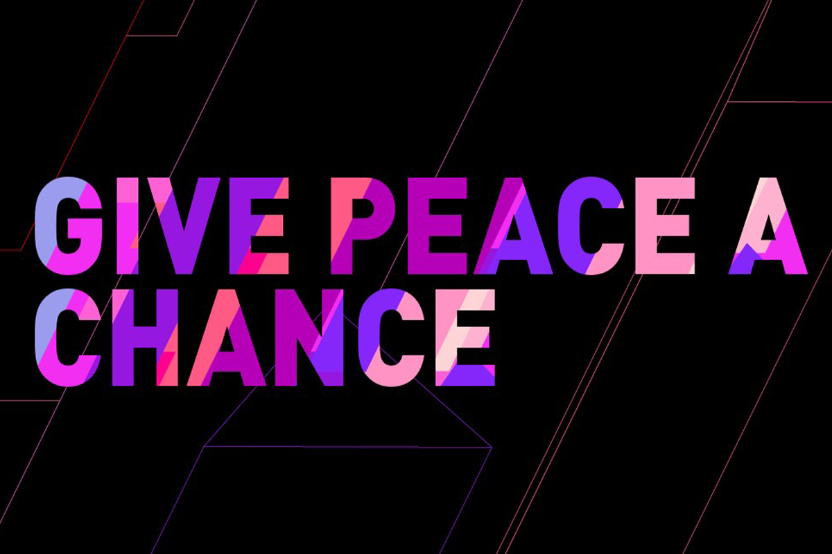 Image by Games for Change logo that reads Give Peace a Chance