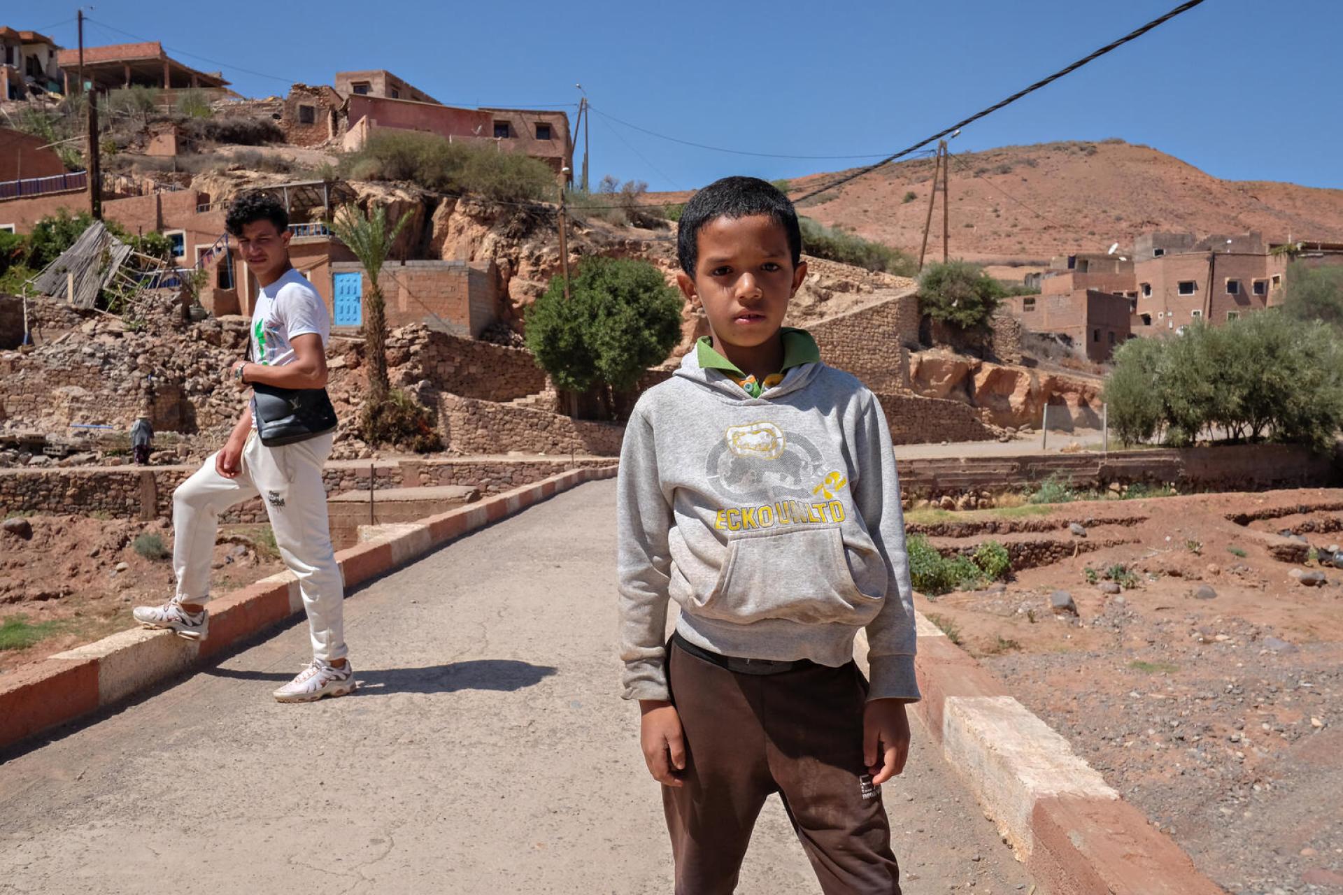 Moroccan child and youth in the street