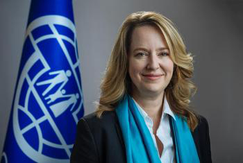 Portrait photo of Amy Pope, Director General of IOM