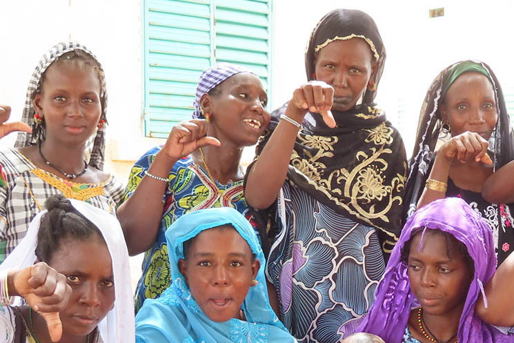 Un groupe de femmes au Sénégal