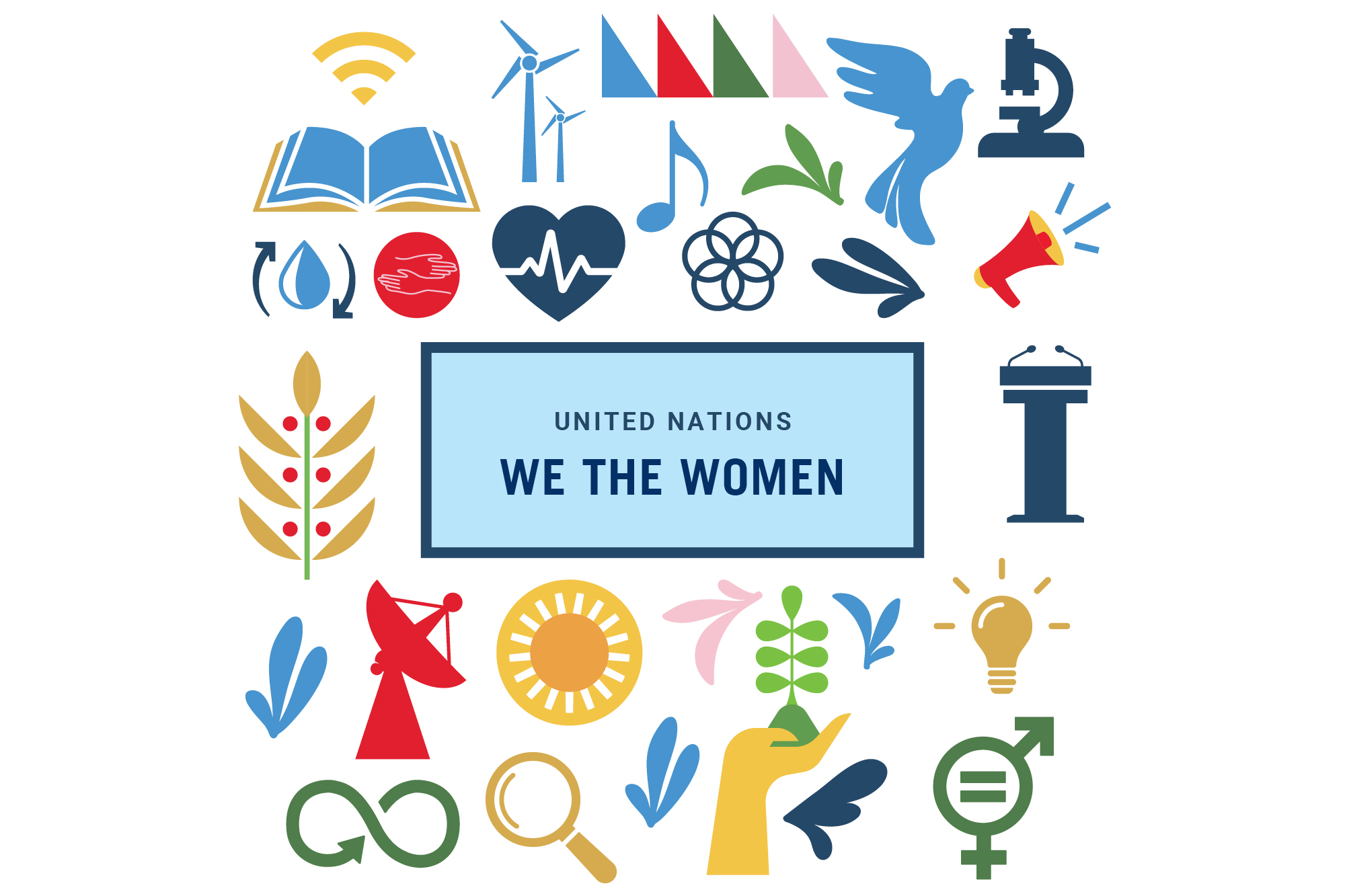 Collage of images on the occasion of the We the Women Campaign.