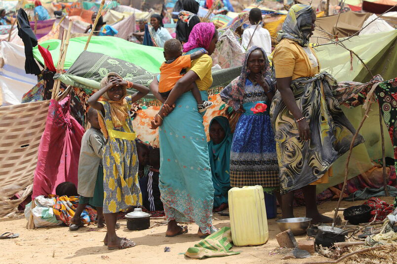 Des réfugiés de guerre au Soudan cherchent refuge au Tchad.