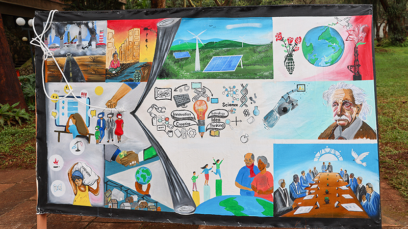 Interactive mural on display at the Conference Interactive mural on display at the Conference