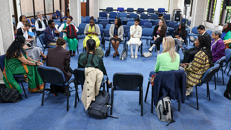 Civil society attendees participate in a UNCSC workshop Civil society attendees participate in a UNCSC workshop