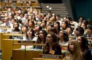 Model UN Conference Opens in General Assembly Hall