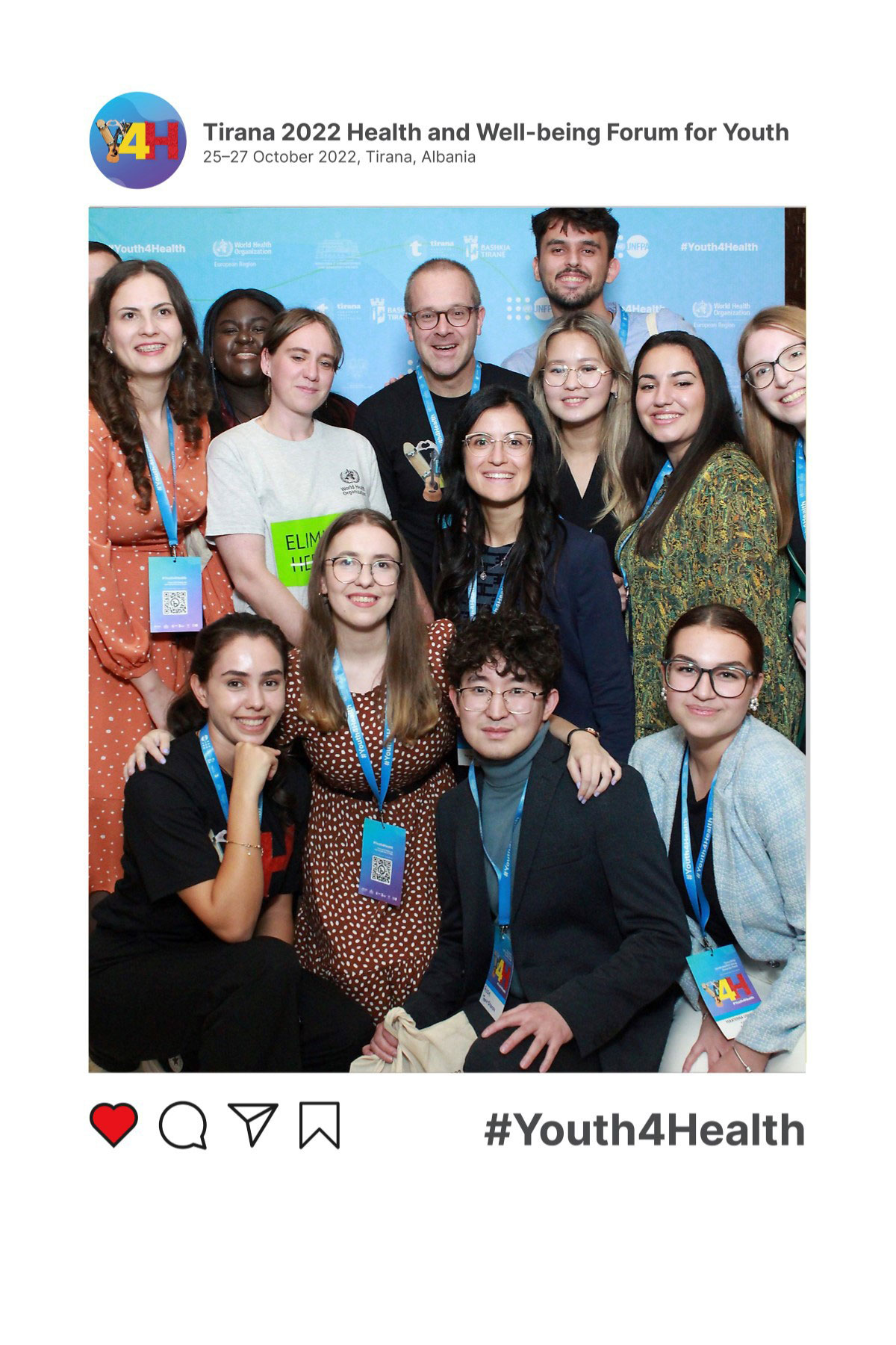 Youth4Health forum social media post