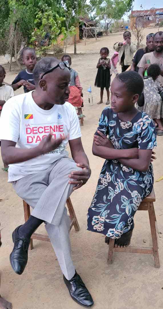 Chris chatting with a girl