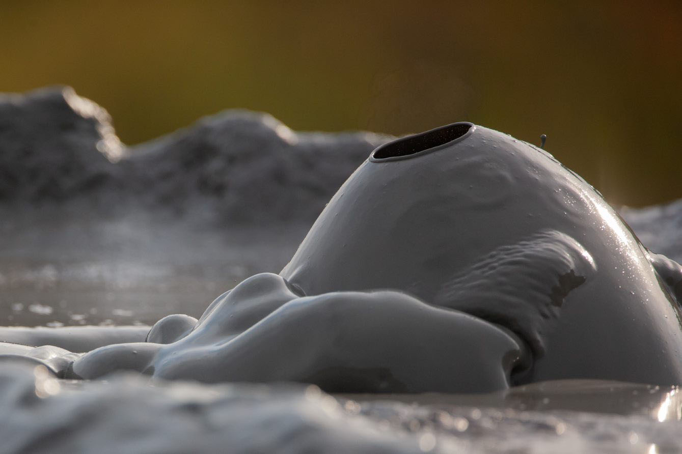 mud volcanoes