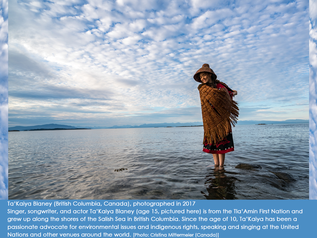 Ta’Kaiya Blaney (British Columbia, Canada), photographed in 2017