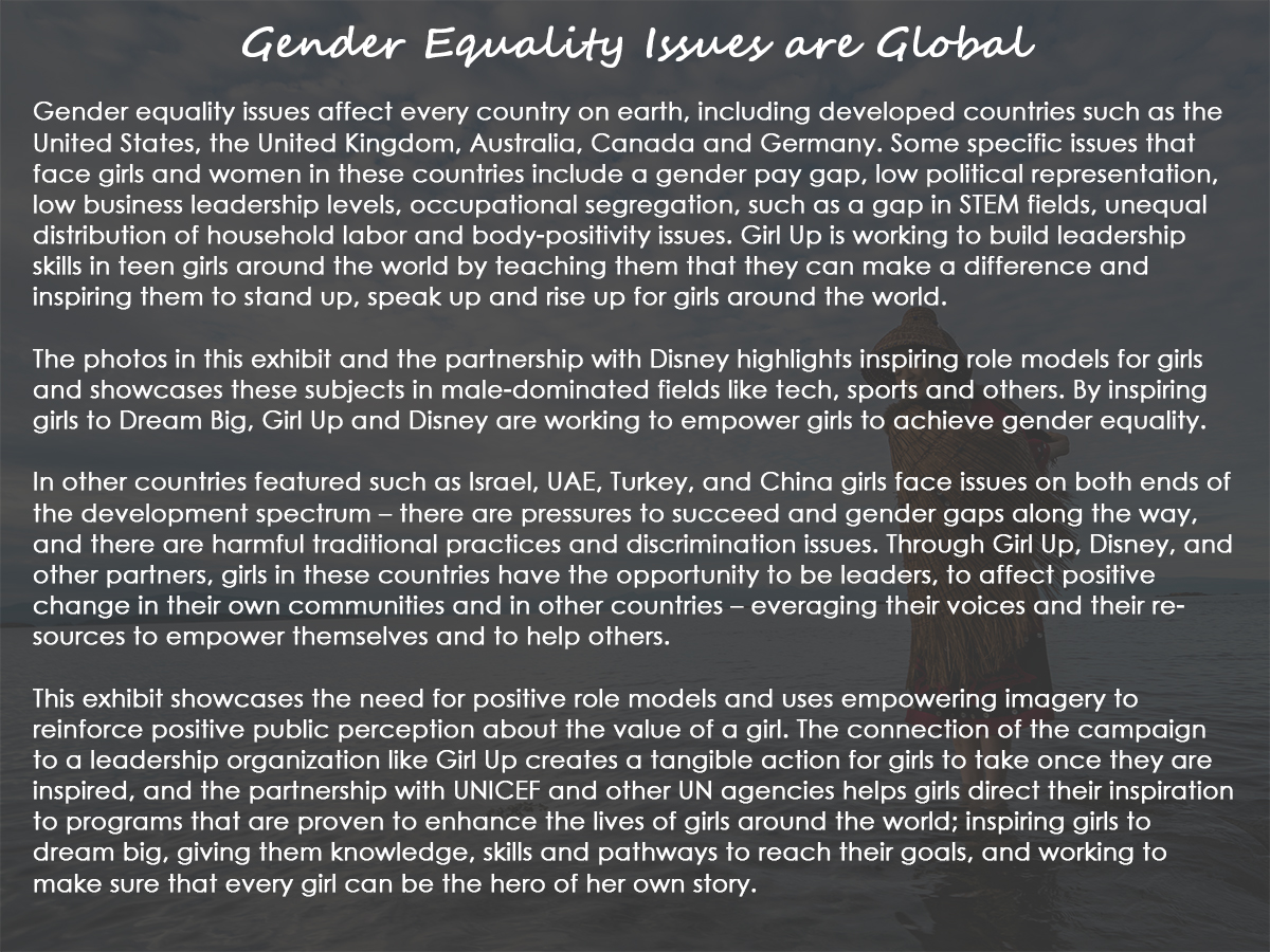 Gender Equality Issues are Global