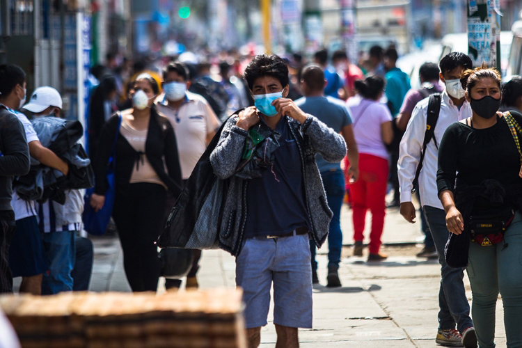 people on a street