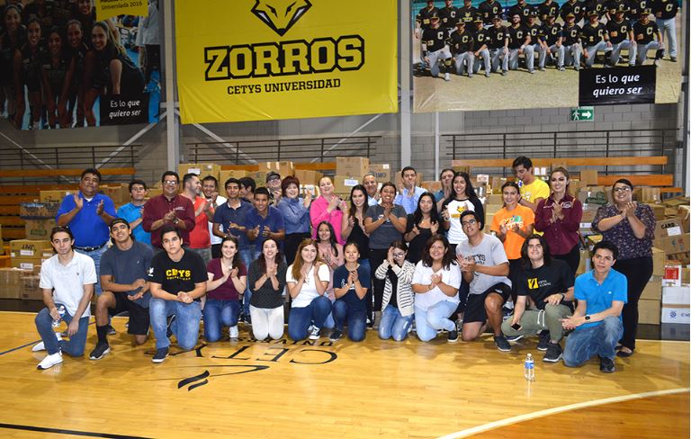 The CETYS community organized a number of efforts on their three campuses to help those affected by the earthquakes in their country. 