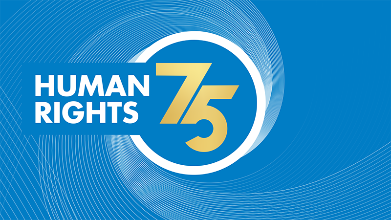 Human Rights 75 logo