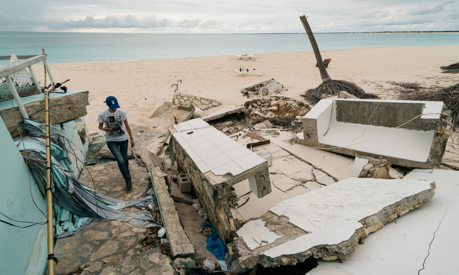 Barbuda, six months after Hurricane Irma struck in 2015.