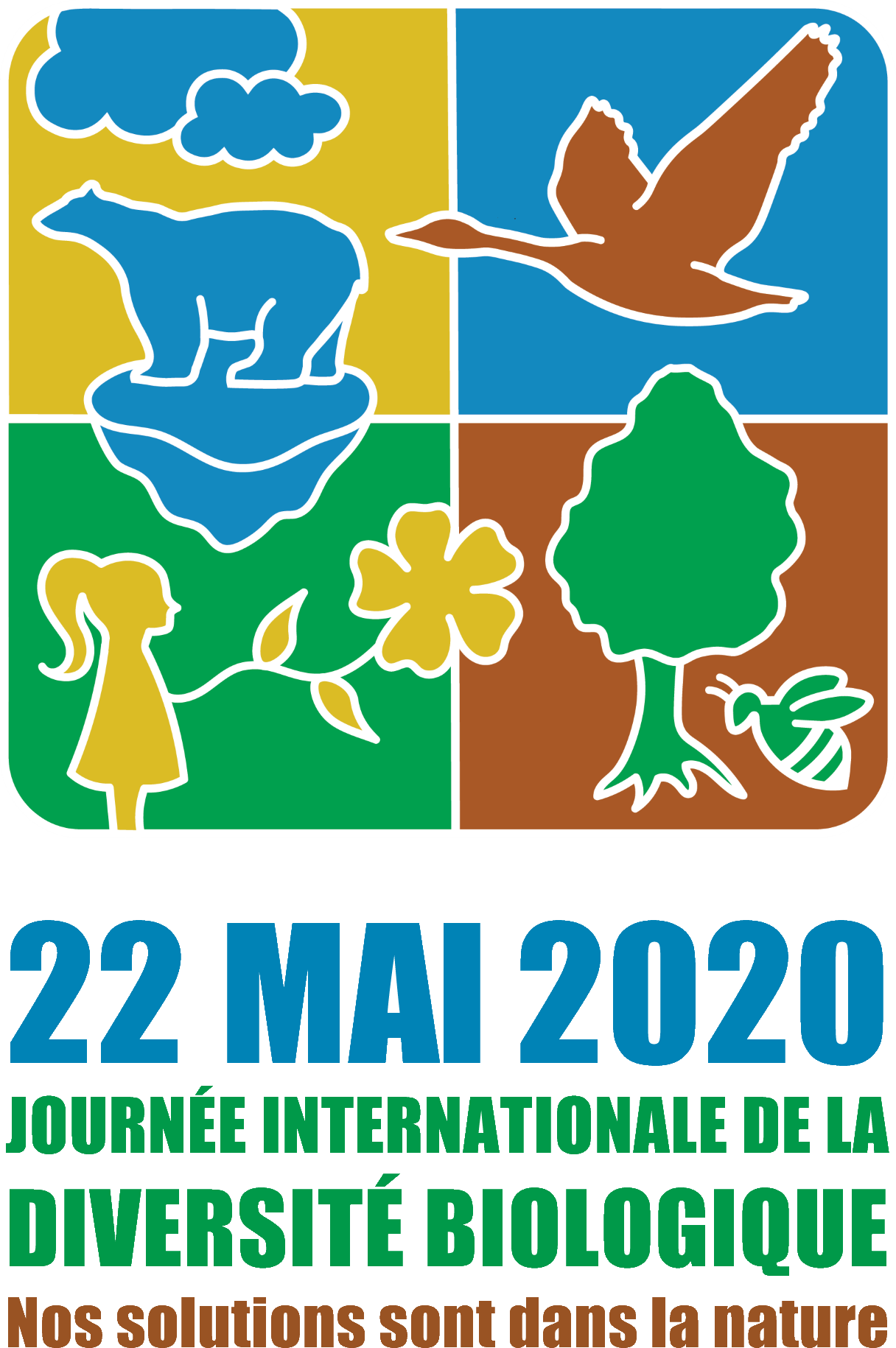 Logo 2020 illustrations de faune et de flore
