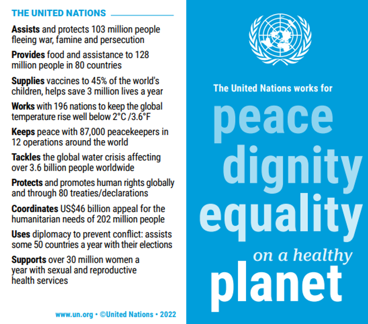 United Nations  Peace, dignity and equality on a healthy planet