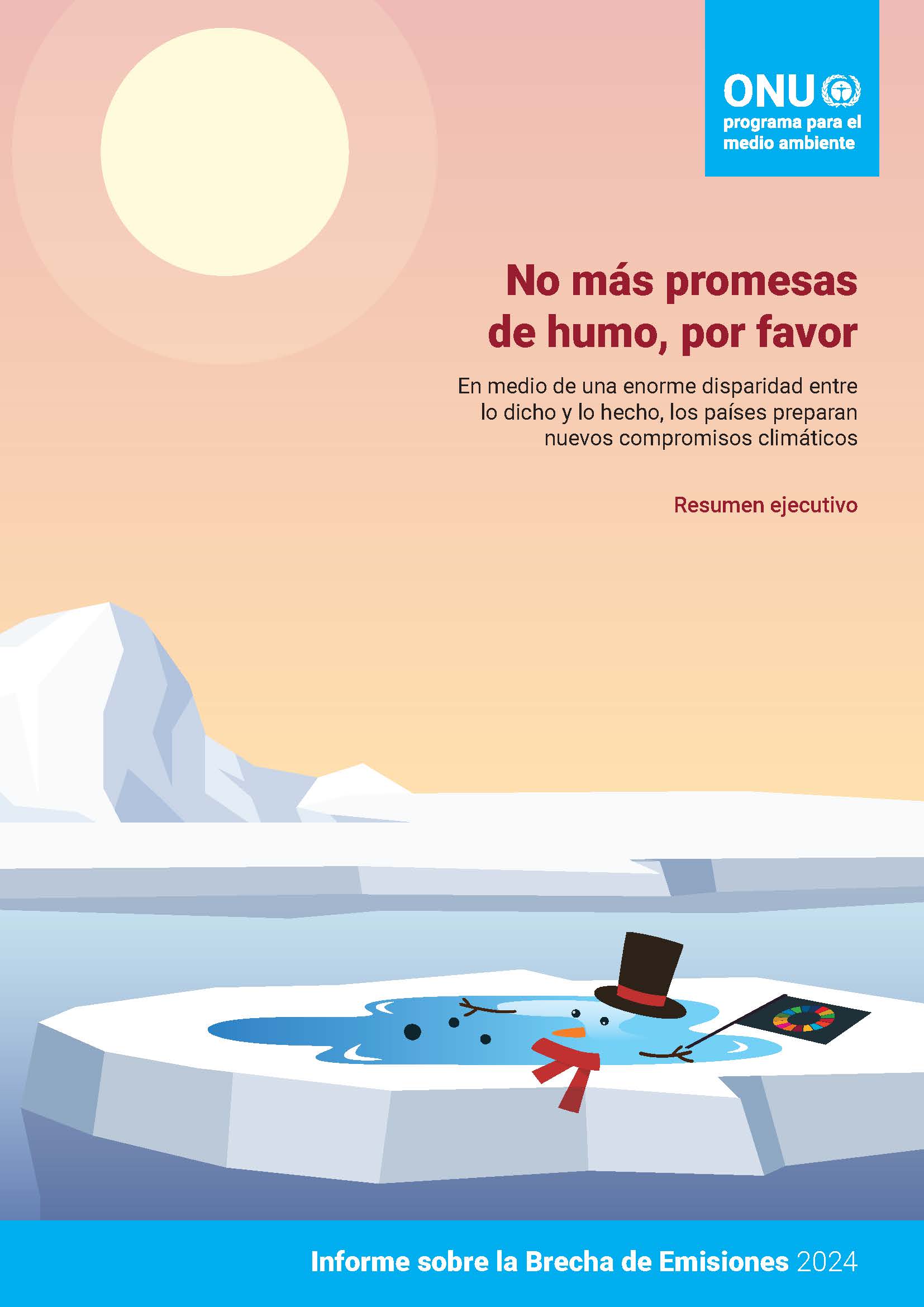 Portada del Informe sobre la Brecha de Emisiones 2024