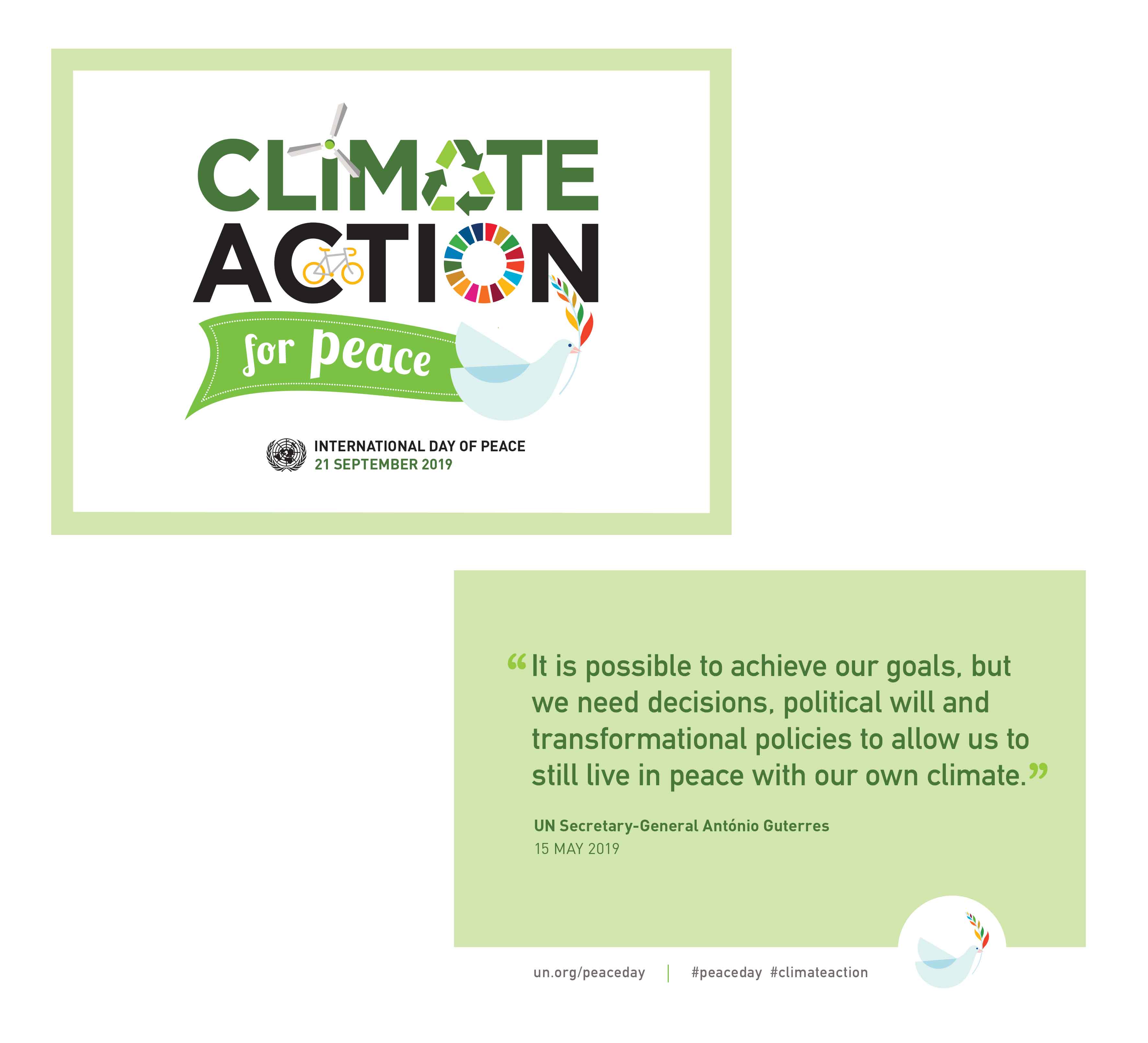Peace day 2019 postercard
