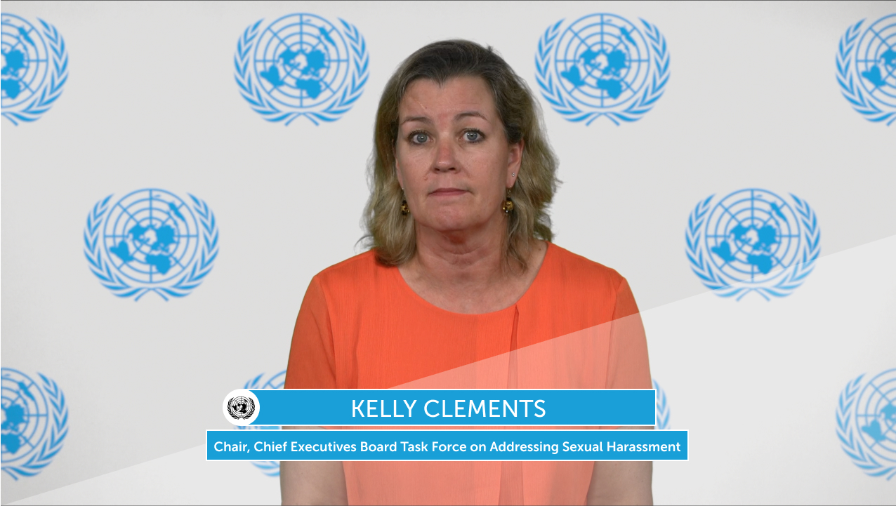 Video still of Kelly Clements