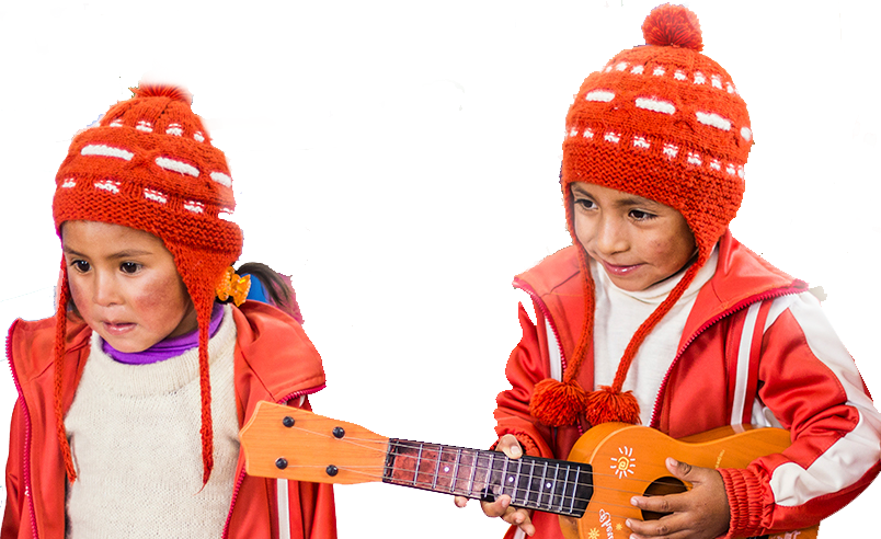 Peruan kids playing