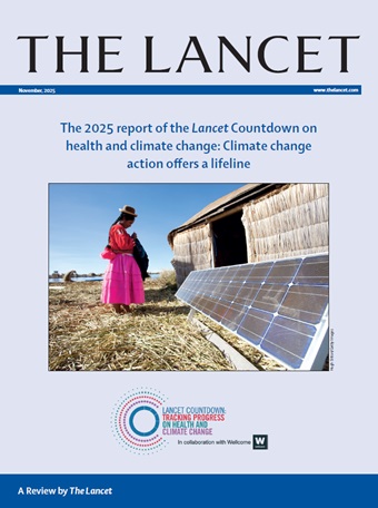 Report cover Lancet Countdown on Health and Climate Change Report