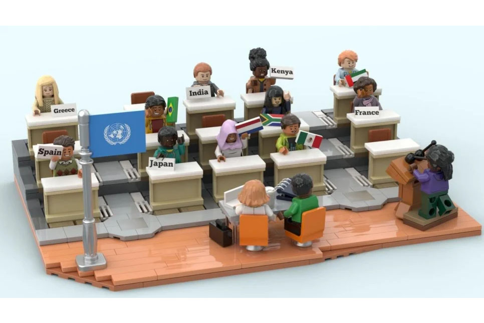 lego representation of the UN