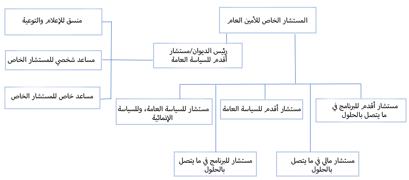 organigram of the team