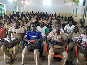 Students at educational event in Burkina Faso (UNIC Ouagadougou) 