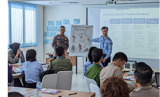 a classroom in session 