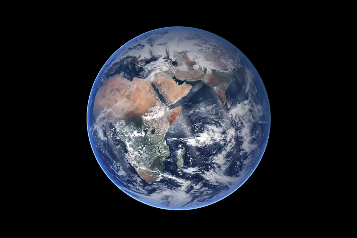 tplanet Earth from space