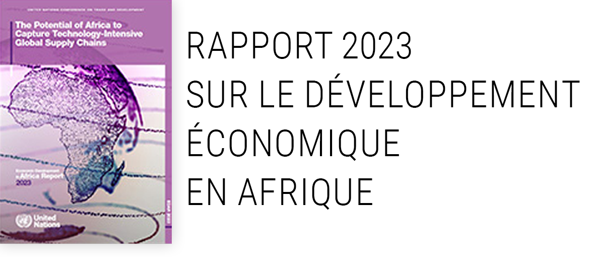 La couverture du livre:Rapport 2023 sur le développement économique en Afrique